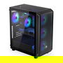 Endorfy Arx 500 ARGB PC Negro Vidrio Templado ATX/ITX/micro ATX Gaming Caja con Ventana Lateral Iluminada