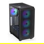 Endorfy Arx 500 ARGB PC Negro Vidrio Templado ATX/ITX/micro ATX Gaming Caja con Ventana Lateral Iluminada