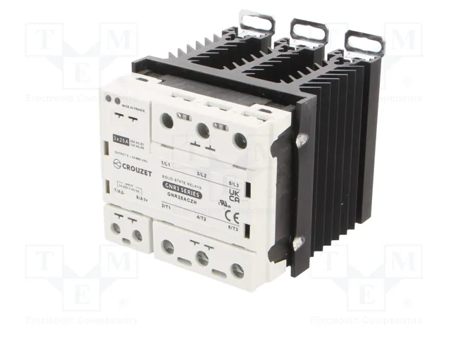 CROUZET GNR3 Relé de semiconductor trifásico 25A 24-660VAC