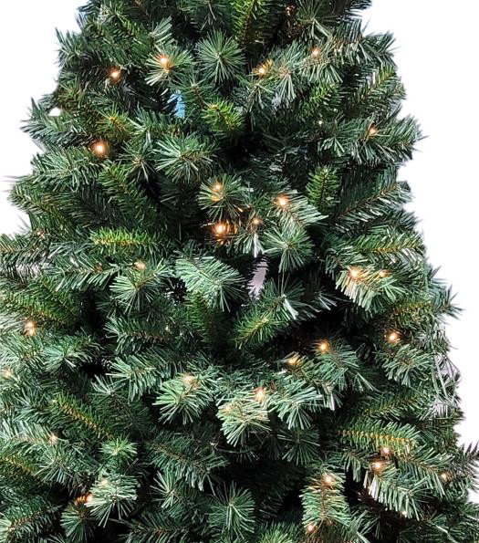 DKD Home Decor Árbol de Navidad Alpina Verde 76 x 120 x 76 cm con 235 Ramas y Base de Metal LED
