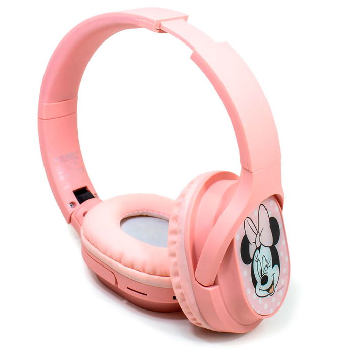 ERT GROUP Auriculares Inalambricos Minnie Disney Bluetooth 5.0, 8 Horas Reproducción, Micrófono HD, Plegables