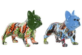 DKD Home Decor Figura de Bulldog en Resina Surtida