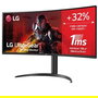 Monitor Gaming Ultrapanorámico Curvo LG 34WP65C-B 34"/ WQHD/ 1ms/ 160Hz/ VA/ Multimedia/ Negro