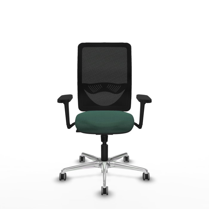 PIQUERAS Y CRESPO Silla de oficina Zulema con mecanismo Sincro, Verde botella y Negro PIQUERAS Y CRESPO Silla de oficina Zulema con mecanismo Sincro, Verde botella y Negro
