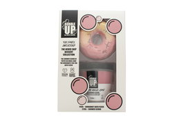 Bubble Up Never Skip Dessert Gift Set 220g Shower Scrub + 150g Donut Bath Fizzer