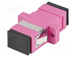 LANBERG Adaptador de fibra óptica OM4 SC/UPC violeta