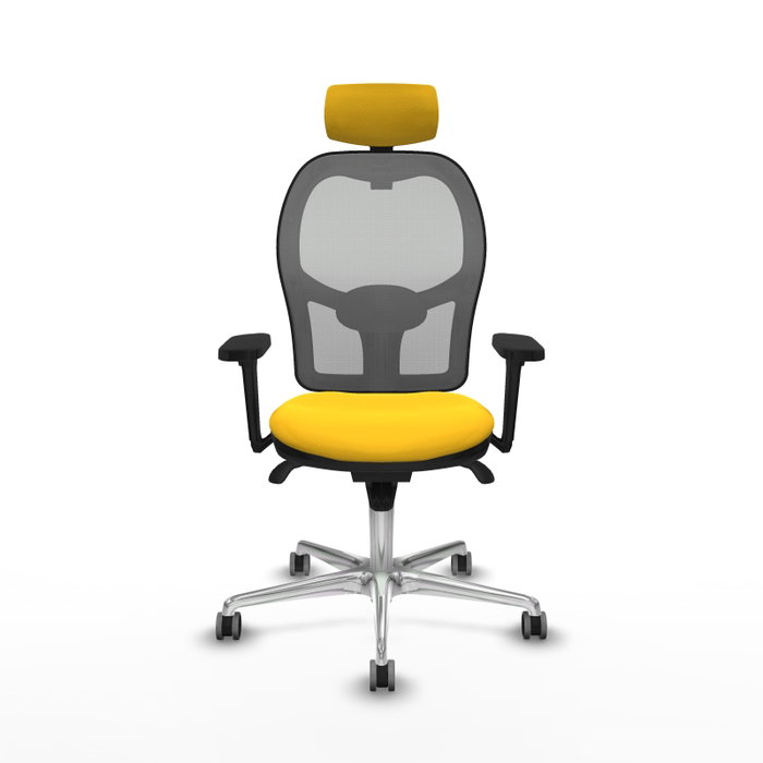 PIQUERAS Y CRESPO Silla de oficina Jorquera Sincro Amarillo y Gris