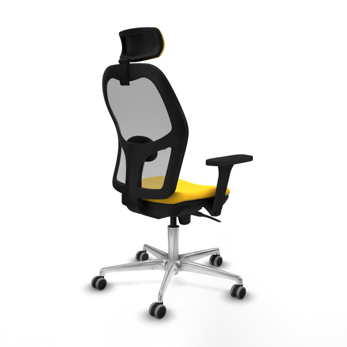 PIQUERAS Y CRESPO Silla de oficina Jorquera Sincro Amarillo y Gris