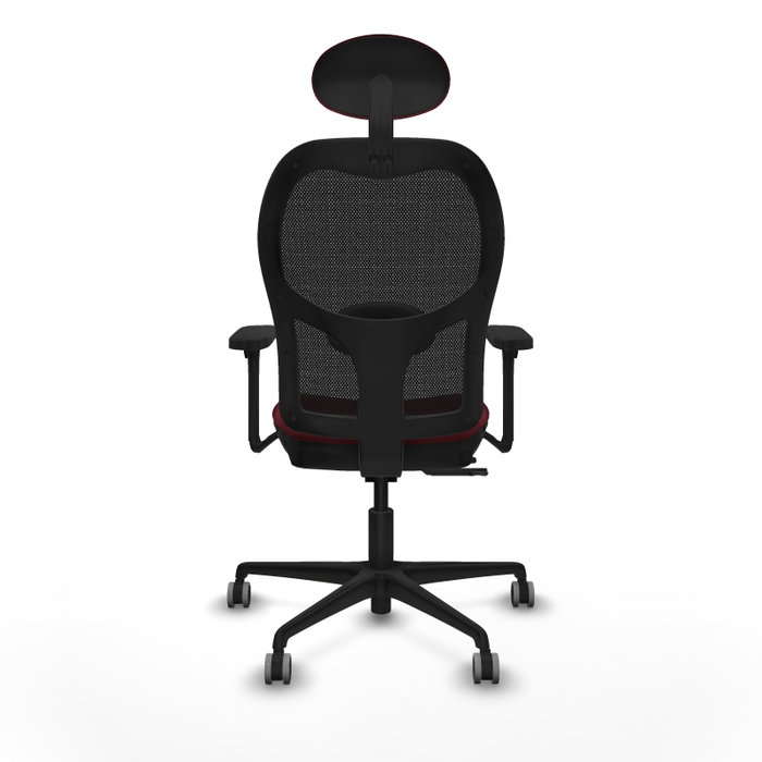 PIQUERAS Y CRESPO Silla de oficina Jorquera Granate/Negro con Mecanismo Sincro/Traslack