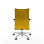 PIQUERAS Y CRESPO Silla Albacete Confidente Amarillo con Mecanismo Sincro y Base de Aluminio