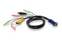 Aten Cable KVM USB con Audio y SPHD 3 en 1 de 5 m Negro