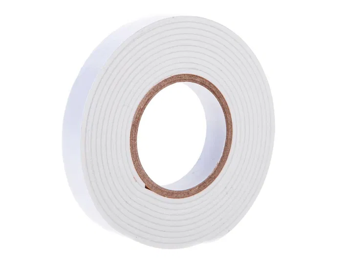 Q-connect Cinta Adhesiva Doble Cara Transparente 10 m x 12 mm en Portarrollos, para Fotos, Maquetas y Manualidades