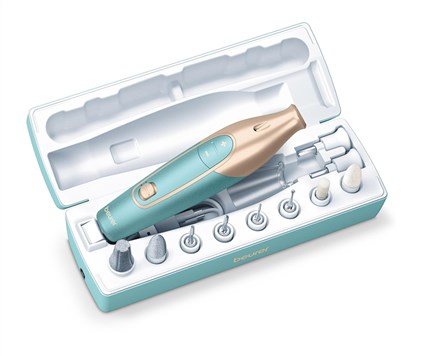 Beurer MP-84 Set Manicura y Pedicura Profesional con Luz y Batería de Litio para Manos y Pies