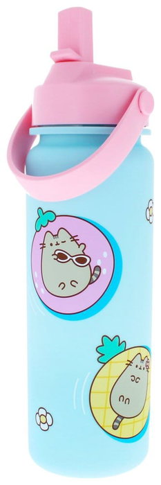 Thumbs Up Pusheen Botella de Agua Flip Top By The Pool Azul Thumbs Up Pusheen Botella de Agua Flip Top By The Pool Azul