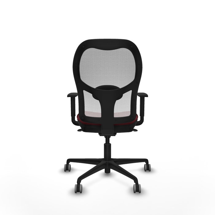 PIQUERAS Y CRESPO Silla de oficina Jorquera con mecanismo Sincro, Similpiel Granate y Malla Blanco PIQUERAS Y CRESPO Silla de oficina Jorquera con mecanismo Sincro, Similpiel Granate y Malla Blanco