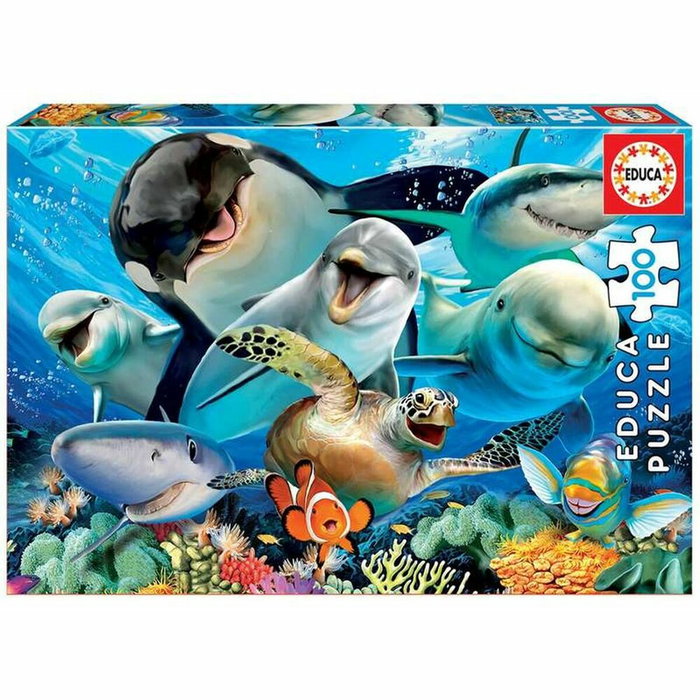 Educa Borrás Puzzle 100 piezas Selfie Bajo El Agua