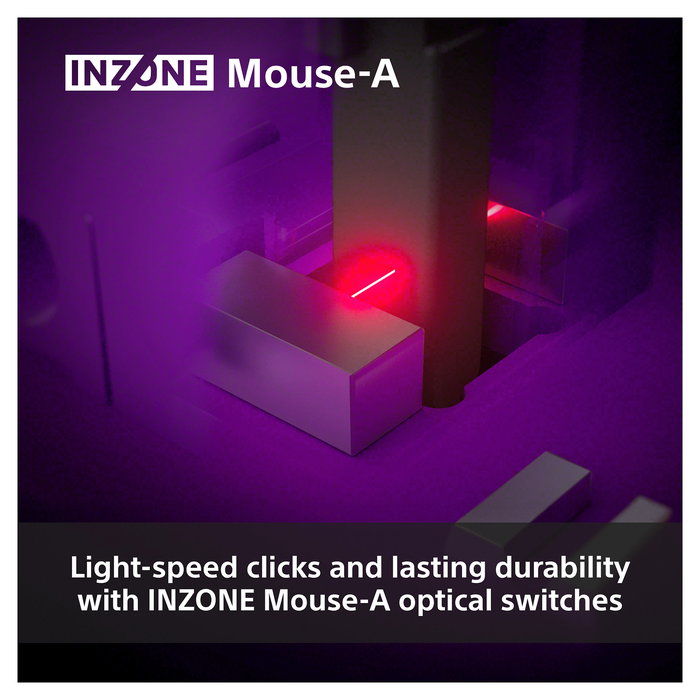 Sony INZONE Mouse-A Ratón Gaming Inalámbrico Óptico 30000 DPI RF 2.4GHz USB-C Negro para Diestros