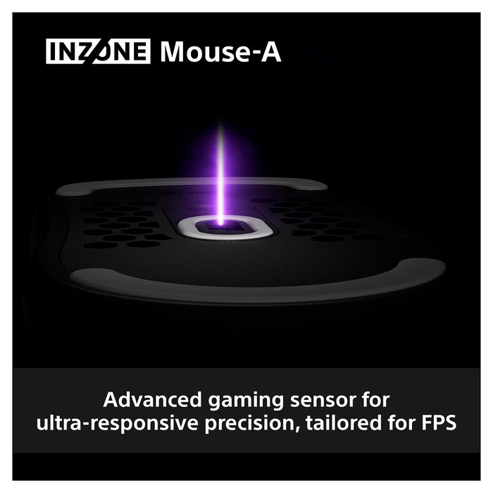 Sony INZONE Mouse-A Ratón Gaming Inalámbrico Óptico 30000 DPI RF 2.4GHz USB-C Negro para Diestros