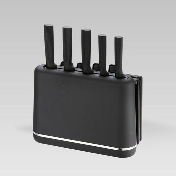 Zestaw nozy + desek na podstawce mr-1412-black