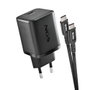 NGS Cargador GaN 65W USB-C con Cable y 5 Conectores para Lenovo, Negro