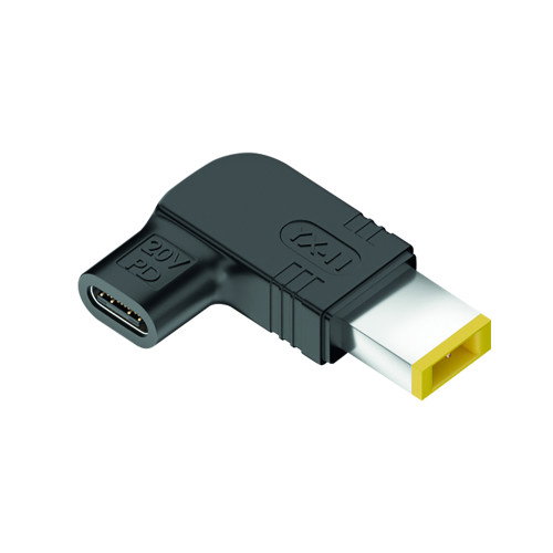NGS Cargador GaN 65W USB-C con Cable y 5 Conectores para Lenovo, Negro