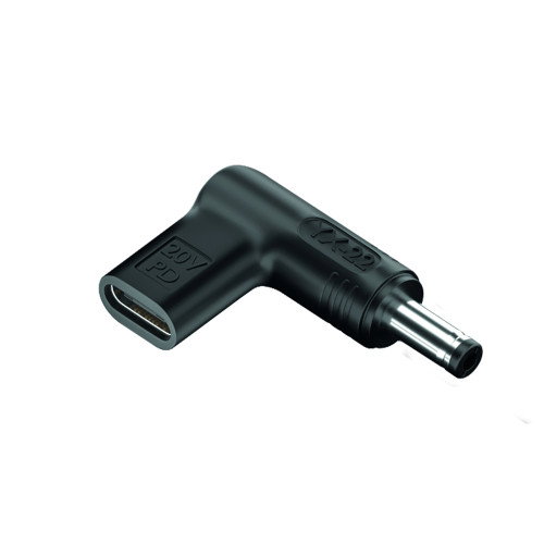 NGS Cargador GaN 65W USB-C con Cable y 5 Conectores para Lenovo, Negro