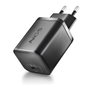 NGS Cargador GaN 65W USB-C con Cable y 5 Conectores para Lenovo, Negro