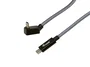 Equip Cable USB-C 128422 2m USB4/3.2 Gen2x2 M-M, 20Gbps, Power Delivery 240W, 4K@60Hz, Color Plata, Cable en Malla con Conector Acodado