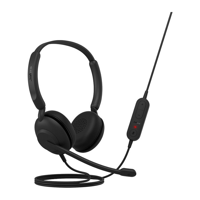 Jabra Evolve 10 Auriculares de Diadema Estéreo para Oficina/Centro de Llamadas con Conector USB-A, Cancelación de Ruido y Tecnología Sidetone - Negro