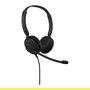Jabra Evolve 10 Auriculares de Diadema Estéreo para Oficina/Centro de Llamadas con Conector USB-A, Cancelación de Ruido y Tecnología Sidetone - Negro