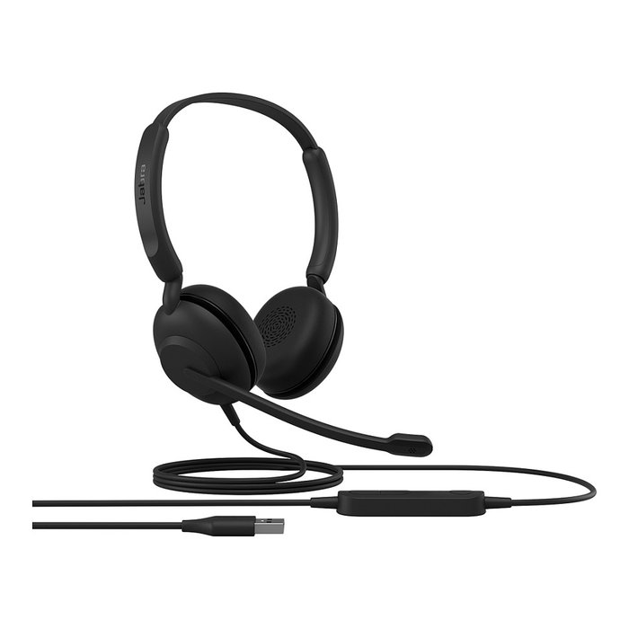 Jabra Evolve 10 Auriculares de Diadema Estéreo para Oficina/Centro de Llamadas con Conector USB-A, Cancelación de Ruido y Tecnología Sidetone - Negro