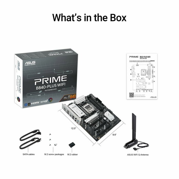 ASUS PRIME B840-PLUS WIFI AM5 DDR5 ATX ASUS PRIME B840-PLUS WIFI AM5 DDR5 ATX