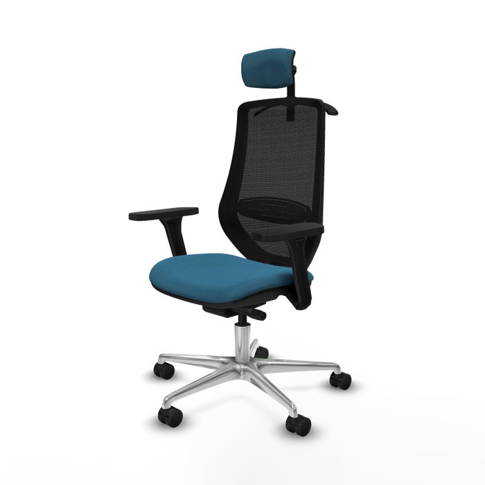 PIQUERAS Y CRESPO Silla de oficina Mardos con Mecanismo Sincro/Traslack Verde Petróleo y Negro PIQUERAS Y CRESPO Silla de oficina Mardos con Mecanismo Sincro/Traslack Verde Petróleo y Negro