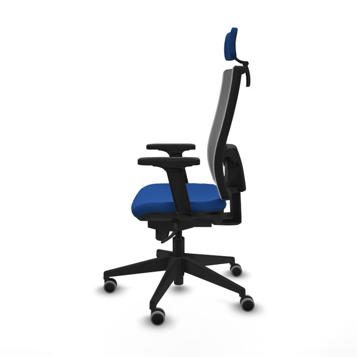 PIQUERAS Y CRESPO Silla de oficina Horna con mecanismo Sincro, Azul y Gris PIQUERAS Y CRESPO Silla de oficina Horna con mecanismo Sincro, Azul y Gris