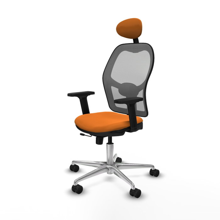 PIQUERAS Y CRESPO Silla de oficina Jorquera Naranja y Gris