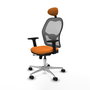 PIQUERAS Y CRESPO Silla de oficina Jorquera Naranja y Gris