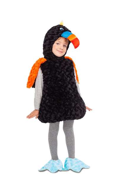 My Other Me Disfraz Tucán Peluche con Vestido, Gorro y Patucos Talla 5-6 años