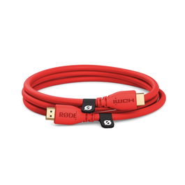 Rode Hdmi-1.5 Red Cable HDMI Premium Alta Velocidad con Ethernet, 1.5m, 6mm Grosor, 18 Gbps, 4K60, Rojo