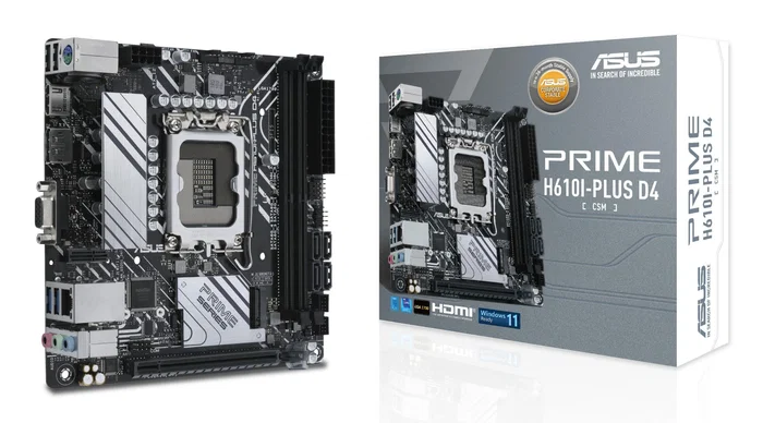 ASUS PRIME H610I-PLUS D4-CSM mini ITX ASUS PRIME H610I-PLUS D4-CSM mini ITX