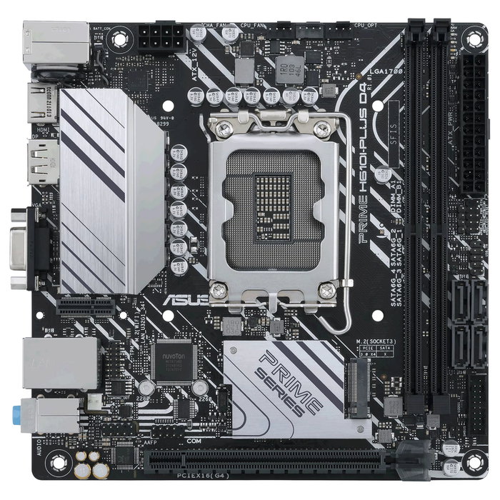Asus PRIME H610I-PLUS D4-CSM Placa Base Intel H610 LGA 1700 Mini ITX DDR4 90MB1B20-M0EAYC