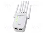 QOLTEC Repetidor WiFi con Conexión IEC C8 y 2 Tomas RJ45