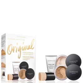 Nothing Beats The Original Set BareMinerals: BareMinerals, Setting, Powder Brush + Mineral Veil, Matte Finish, Loose Setting Powder, Golden Tan, 2 g + + Prime Time, Vitamin E, Smooth Wear, Foundation Primer, Golden Tan, 15 ml