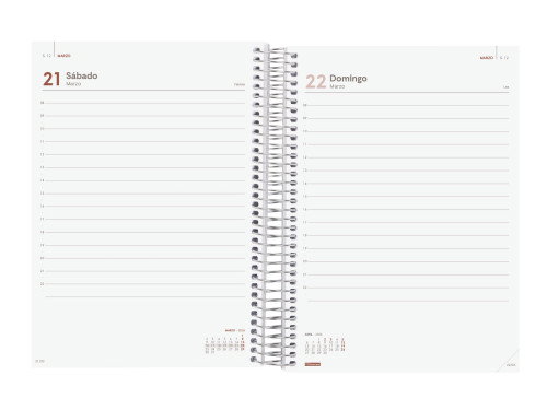 Finocam Agenda 2026 BASIC YEAR E10 741103026 Día Página 155x212mm Español Rojo