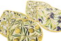 DKD Home Decor Salvamanteles Olivo 25 de Dolomite y Corcho, 20x23x1 cm, Surtido de 4 unidades