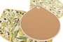 DKD Home Decor Salvamanteles Olivo 25 de Dolomite y Corcho, 20x23x1 cm, Surtido de 4 unidades