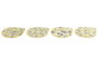 DKD Home Decor Salvamanteles Olivo 25 de Dolomite y Corcho, 20x23x1 cm, Surtido de 4 unidades