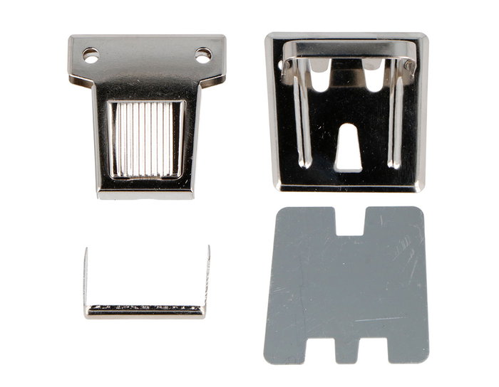 Innspiro Broche Tupi Rectangular Acero Níquel 47x40 mm