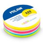 Milan Bloc de Notas Adhesivas Removibles Redondas Ø67mm 250h Colores Neón