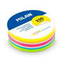 Milan Bloc de Notas Adhesivas Removibles Redondas Ø67mm 250h Colores Neón