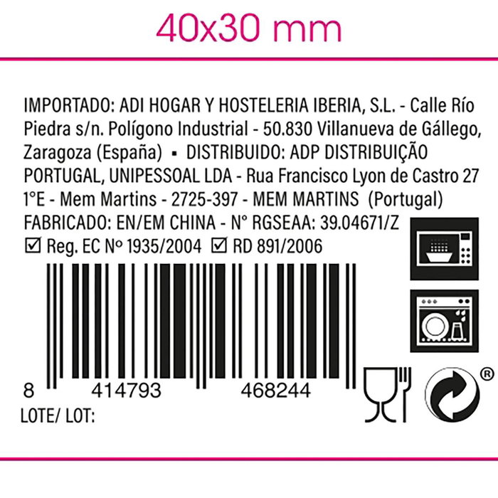 Tapa Montadito Porcelana Gastro Fun Quid 15,5x10 cm